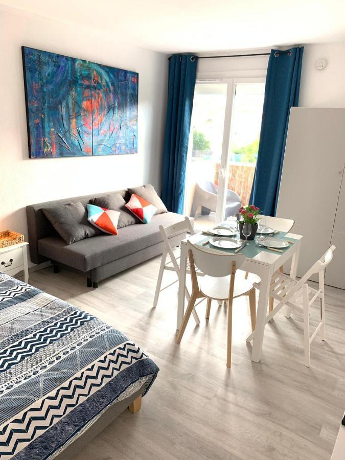 Charmant Studio Avec Climatisation Et Parking Perpignan Kültér fotó